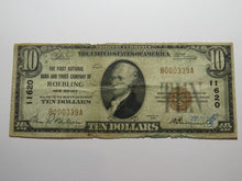 Load image into Gallery viewer, $10 1929 Roebling New Jersey NJ National Currency Bank Note Bill Charter #11620