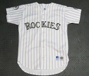 1993 Jerald Clark Colorado Rockies Inaugural Year Game Used Worn Baseball Jersey