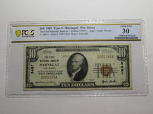 Load image into Gallery viewer, $10 1929 Barnegat New Jersey NJ National Currency Bank Note Bill Ch. #8497 VF30