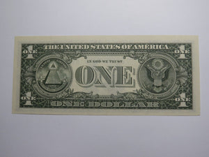 $1 1981 Repeater Serial Number Federal Reserve Currency Bank Note Bill UNC+ 5336