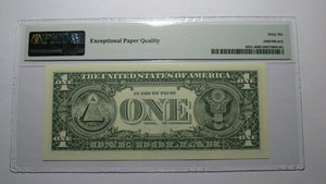 $1 2003 Repeater Serial Number Federal Reserve Currency Bank Note Bill PMG UNC66