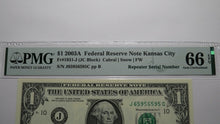 Load image into Gallery viewer, $1 2003A Repeater Serial Number Federal Reserve Currency Bank Note Bill UNC66EPQ