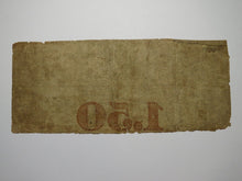Load image into Gallery viewer, $1.50 1862 Washington D.C. Obsolete Currency Bank Note Bill Farmers &amp; Merchants