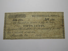 Load image into Gallery viewer, $.50 1837 Minersville Pennsylvania Obsolete Currency Bank Note Bill -Pottsville