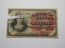 Load image into Gallery viewer, 1863 $.10 Fourth Issue Fractional Currency Obsolete Bank Note Bill 4th Filler