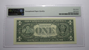 $1 2003 Repeater Serial Number Federal Reserve Currency Bank Note Bill PMG UNC67