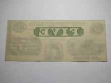 Load image into Gallery viewer, $5 18__ East Haddam Connecticut Obsolete Currency Bank Note Bill Goodspeed's UNC