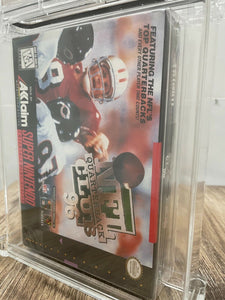 NFL Quarterback Club '96 Super Nintendo Sealed Video Game Wata 9.4 A+ Football