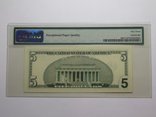 Load image into Gallery viewer, $5 2003 Federal Reserve Star Note Currency Bank Note Bill Superb Gem 67 EPQ PMG