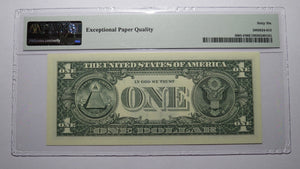 $1 2017 Repeater Serial Number Federal Reserve Currency Bank Note Bill PMG UNC66