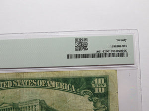 $10 1929 Caldwell New Jersey NJ National Currency Bank Note Bill Ch #9612 VF20
