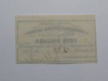 Load image into Gallery viewer, $4 1861 Confederate Bond Coupon Certificate Currency Bank Note Bill UNC