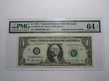 Load image into Gallery viewer, $1 1974 Repeater Serial Number Federal Reserve Currency Bank Note Bill PMG UNC64
