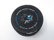 Load image into Gallery viewer, 2022-23 Winnipeg Jets San Jose Sharks Game Used NHL Tracker Puck -Reimer Shutout