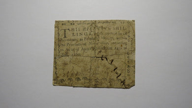 1760 Five Shillings North Carolina NC Colonial Currency Bank Note Bill 5s 