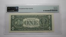 Load image into Gallery viewer, $1 2003 Radar Serial Number Federal Reserve Currency Bank Note Bill PMG UNC67EPQ
