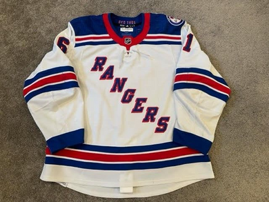 2021-22 Justin Braun New York Rangers Game Used Worn Hockey Jersey Gilbert Patch