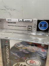 Load image into Gallery viewer, NASCAR 2000 Sony Playstation Factory Sealed Video Game Wata 8.0 Graded EA Sports