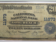 Load image into Gallery viewer, $20 1902 Long Beach California National Currency Bank Note Bill #11873 F15 PMG
