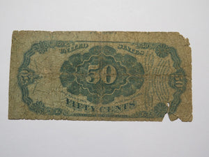 1874 $.50 Fifth Issue Fractional Currency Obsolete Bank Note Bill 4th Issue