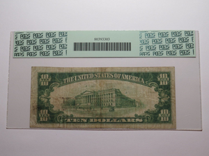 $10 1929 Wellington Kansas National Currency Bank Note Bill Ch #8399 VF20 PCGS