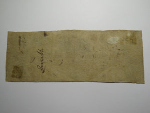 $3 1825 Freehold New Jersey Obsolete Currency Bank Note Bill Monmouth Bank RARE