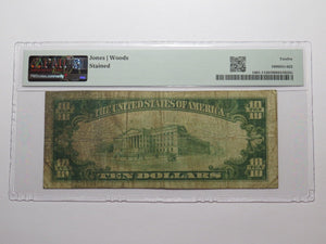 $10 1929 Augusta Kansas KS National Currency Bank Note Bill Ch. #6643 F12 PMG