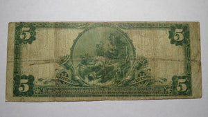 $5 1902 New London City Connecticut CT National Currency Bank Note Bill! #1037