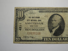 Load image into Gallery viewer, $10 1929 Amsterdam New York NY National Currency Bank Note Bill Ch. #4211 FINE