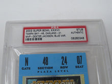 Load image into Gallery viewer, 2003 Super Bowl XXXVII Tampa Bay Buccaneers Vs. Oakland Raiders NFL Ticket Stub
