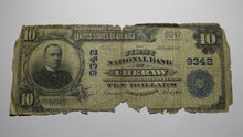 Load image into Gallery viewer, $10 1902 Cheraw South Carolina SC National Currency Bank Note Bill Ch #9342 RARE