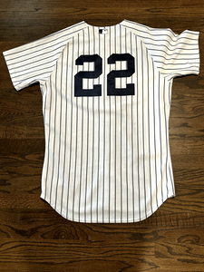 2014 Jacoby Ellsbury New York Yankees Game Used Worn Baseball Jersey! MLB Holo
