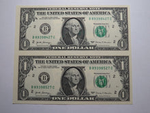 Load image into Gallery viewer, $1 2017 Uncut New York BEP Uncirculated Currency Sheet 2 Federal Reserve Notes