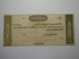$2 18__ Worthington Ohio OH Obsolete Currency Bank Note Erza Griswold UNC++