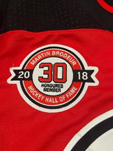Load image into Gallery viewer, 2018 Joey Anderson New Jersey Devils Brodeur Night Game Used Worn Hockey Jersey