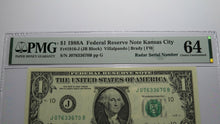 Load image into Gallery viewer, $1 1988A Radar Serial Number Federal Reserve Currency Bank Note Bill PMG UNC64