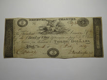 Load image into Gallery viewer, $3 1832 Utica New York NY Obsolete Currency Bank Note Bill Bank of Utica