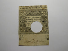 Load image into Gallery viewer, 1780 40s Hartford Connecticut CT Colonial Currency Note Bill Forty Shillings