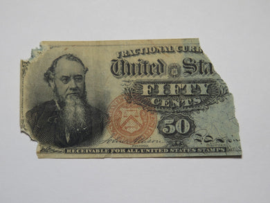 $.50 Fourth Issue Fractional Currency Obsolete Bank Note Bill 4th Stanton