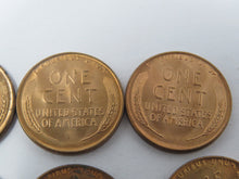 Load image into Gallery viewer, 1945-P Brilliant Uncirculated Wheat Cent Penny Partial Roll 25+ Uncirculated BU