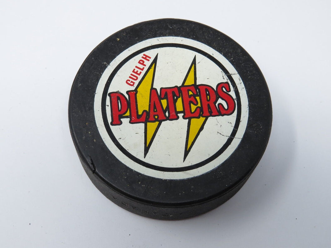 Vintage Guelph Holody Platers Game Used OHA Official Viceroy Hockey Puck Ontario