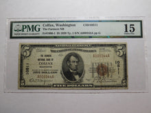 Load image into Gallery viewer, $5 1929 Colfax Washington WA National Currency Bank Note Bill Ch. #10511 F15 PMG