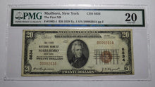 Load image into Gallery viewer, $20 1929 Marlboro New York NY National Currency Bank Note Bill Ch. #8834 VF20