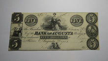 Load image into Gallery viewer, $5 18__ Augusta Georgia GA Obsolete Currency Bank Note Bill Bank of Augusta 