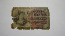 Load image into Gallery viewer, 1863 $.10 Fourth Issue Fractional Currency Obsolete Bank Note Bill! 4th Filler