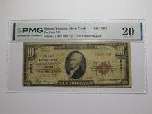 Load image into Gallery viewer, $10 1929 Mount Vernon New York National Currency Bank Note Bill #5271 VF20 PMG