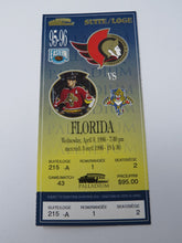 Load image into Gallery viewer, April 3, 1996 Ottawa Senators Vs Florida Panthers NHL Full Hockey Ticket Mint