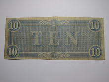 Load image into Gallery viewer, $10 1864 Richmond Virginia VA Confederate Currency Bank Note Bill RARE T68 FINE
