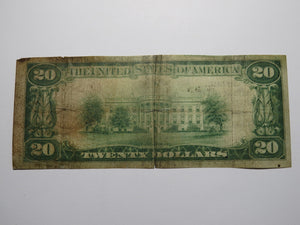 $20 1929 South Fork Pennsylvania PA National Currency Bank Note Bill #6573 RARE