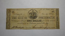 Load image into Gallery viewer, $1 1862 Portsmouth Virginia VA Obsolete Currency Bank Note Bill City of Port.